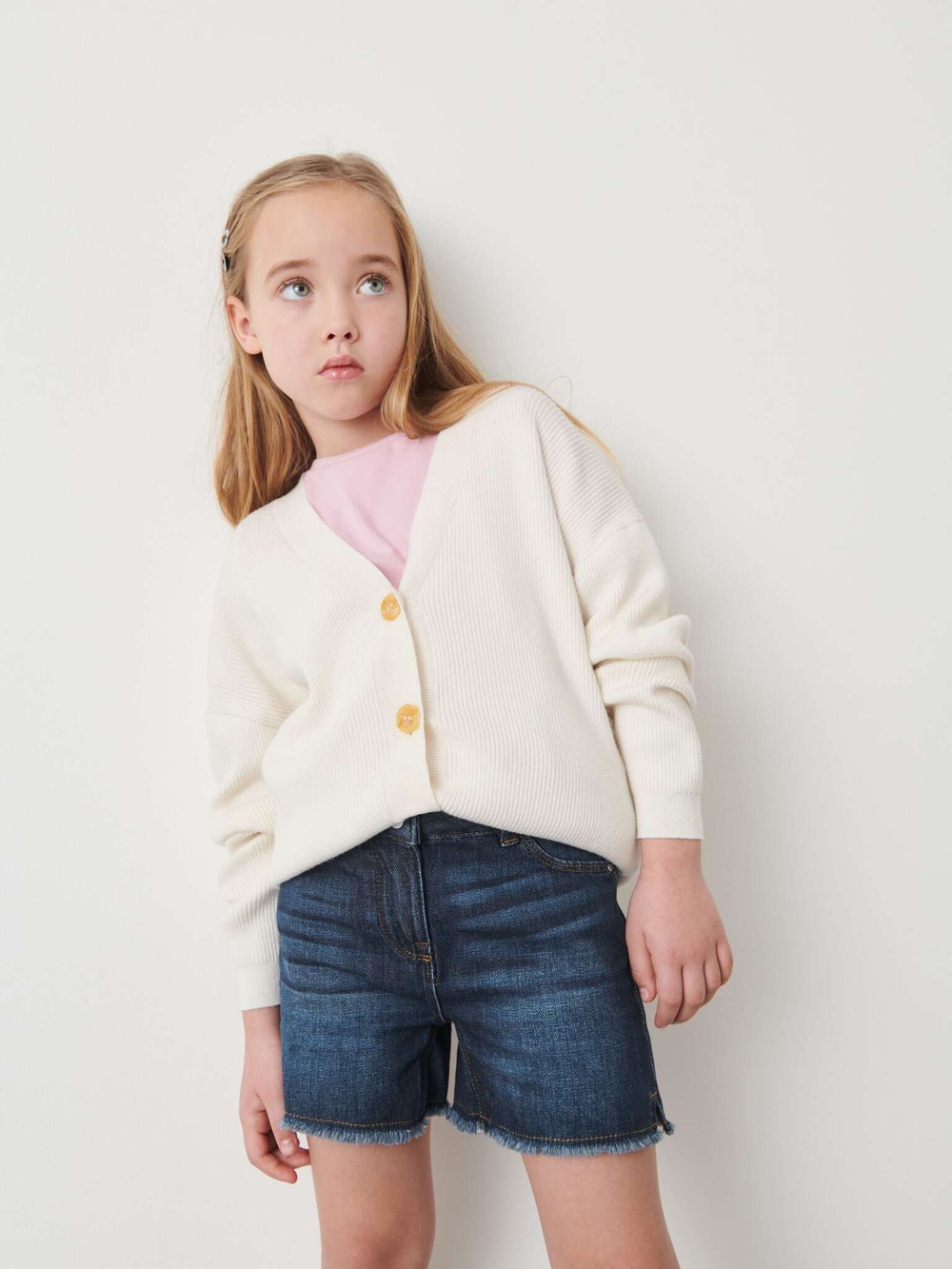 Шорты джинсовые для девочки Next U53-757, Темно-синий