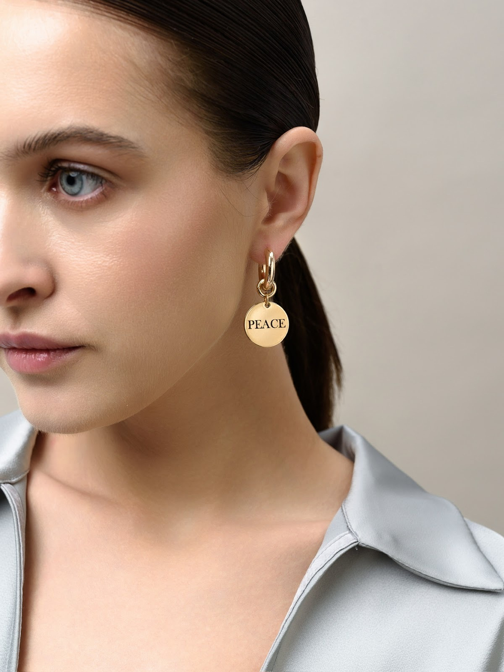 Серьги "Peace" Gold