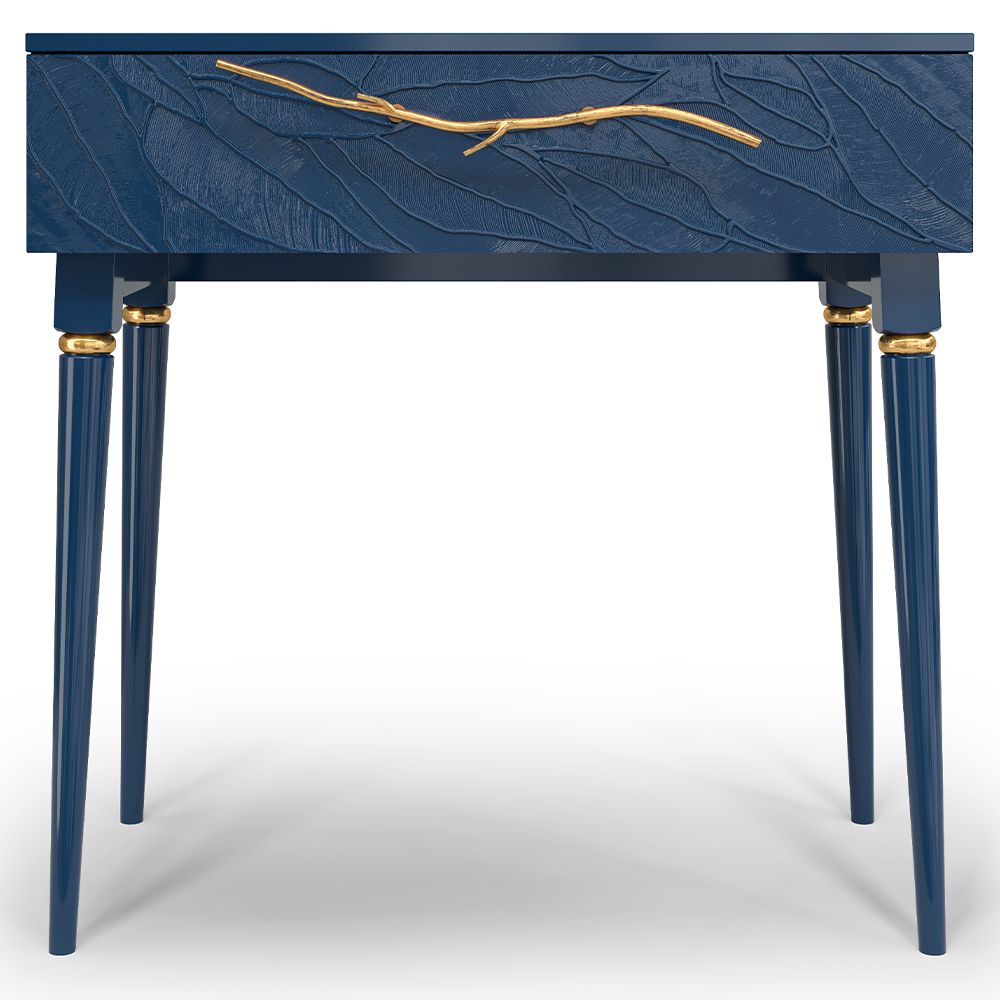 Консоль Арт Колор leaves Классик Голд Королевский синий