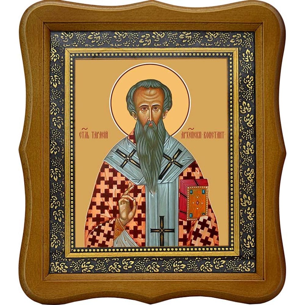 Тарасий Константинопольский Святитель. Икона на холсте.