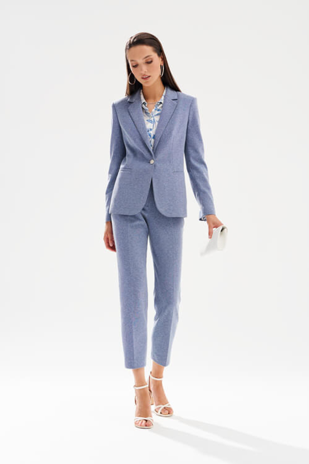 1973 Жакет женский (синий меланж)