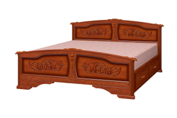 Кровать Елена с ящиками (массив сосны)