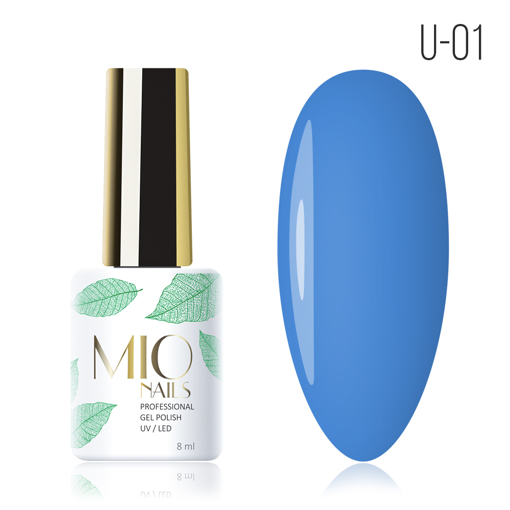 Гель-лак MIO NAILS U-01. Королевский синий, 8мл