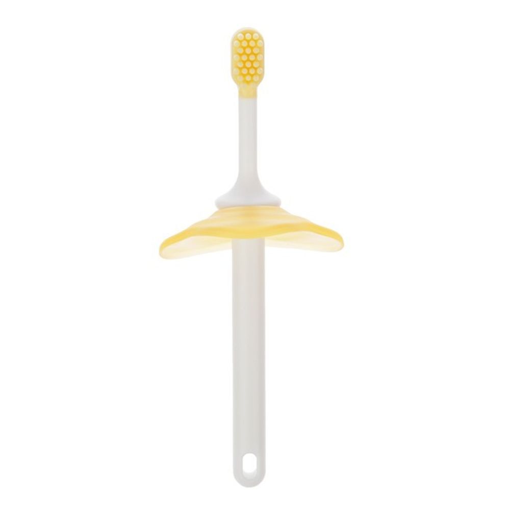 Mum&amp;Baby зубная щётка детская с ограничителем, силикон, цвет МИКС