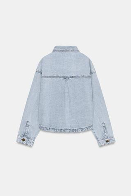 ZARA ДЖИНСОВАЯ КУРТКА Z1975, ГОЛУБОЙ