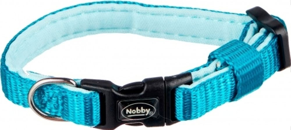 Ошейник Nobby Classic для собак, нейлон, голубой 20мм, 40-55см
