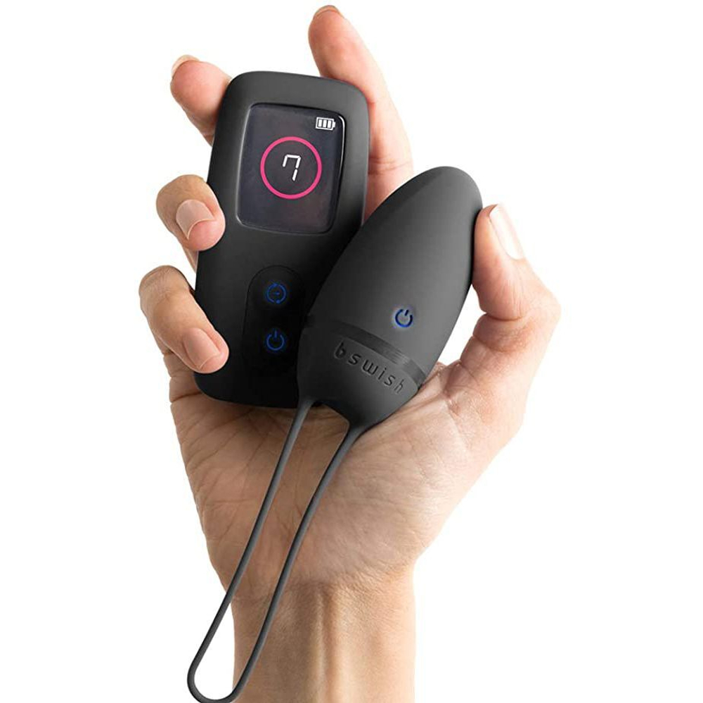 Черное виброяйцо Bnaughty Premium Unleashed с пультом ДУ (Цвет: черный)