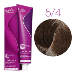 Londa Color стойкая крем-краска, 5/4 светлый шатен медный, 60мл