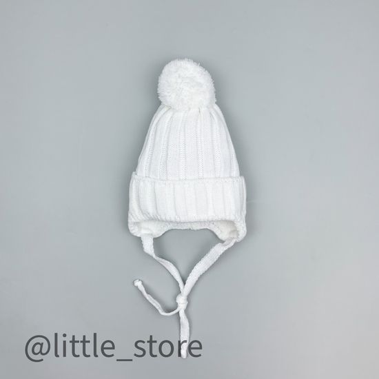 Шапка демисезонная, Белая