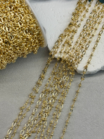 Цепочка 4*5 мм позолота 14k, "Якорная" 1 метр