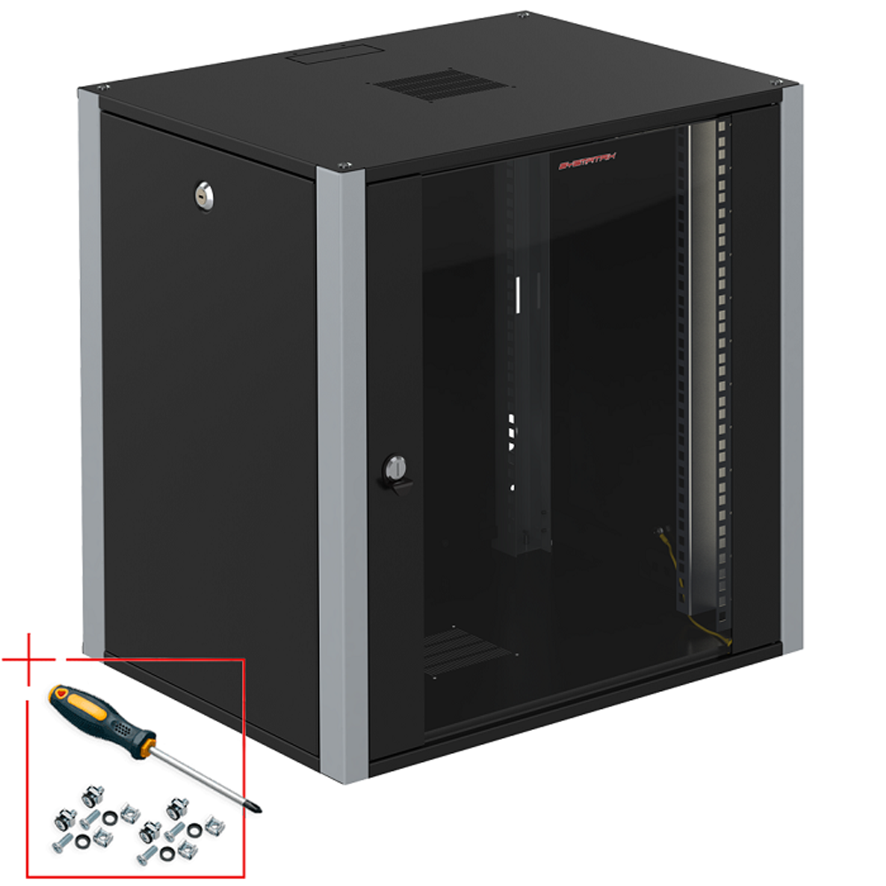 Шкаф настенный 19", 12U SYSMATRIX WP 6612.910