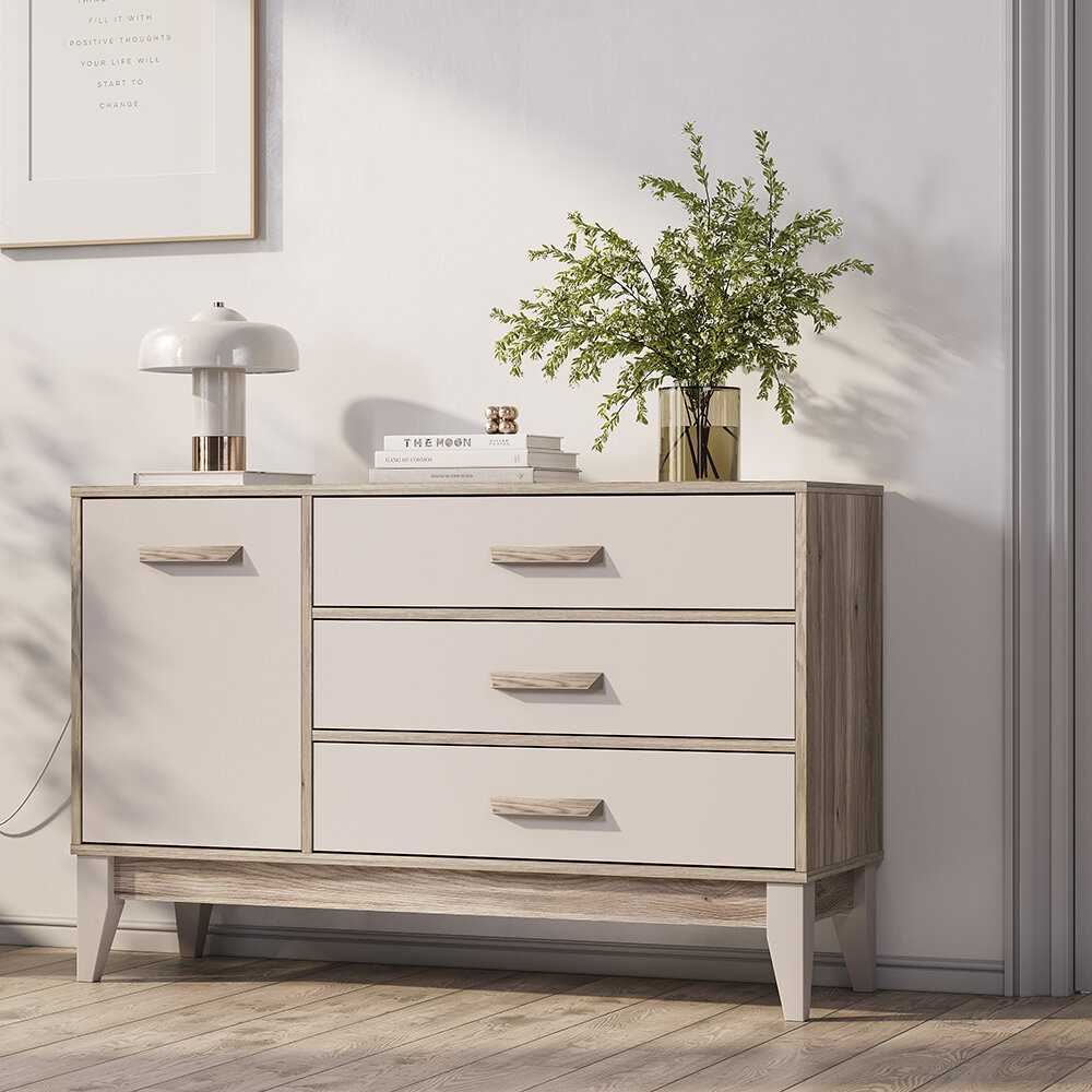 Комод Скандика КМ-12 дуб смоки/кашемир