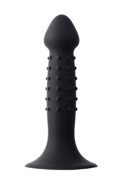 Анальный фаллоимитатор A-Toys Spikn, силикон, черный, 12 см