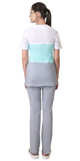 Костюм "Сириус-Риана" брюки (серый/мятный)