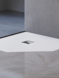 Душевой поддон трапеция RGW ST/T-W Белый (900x900)