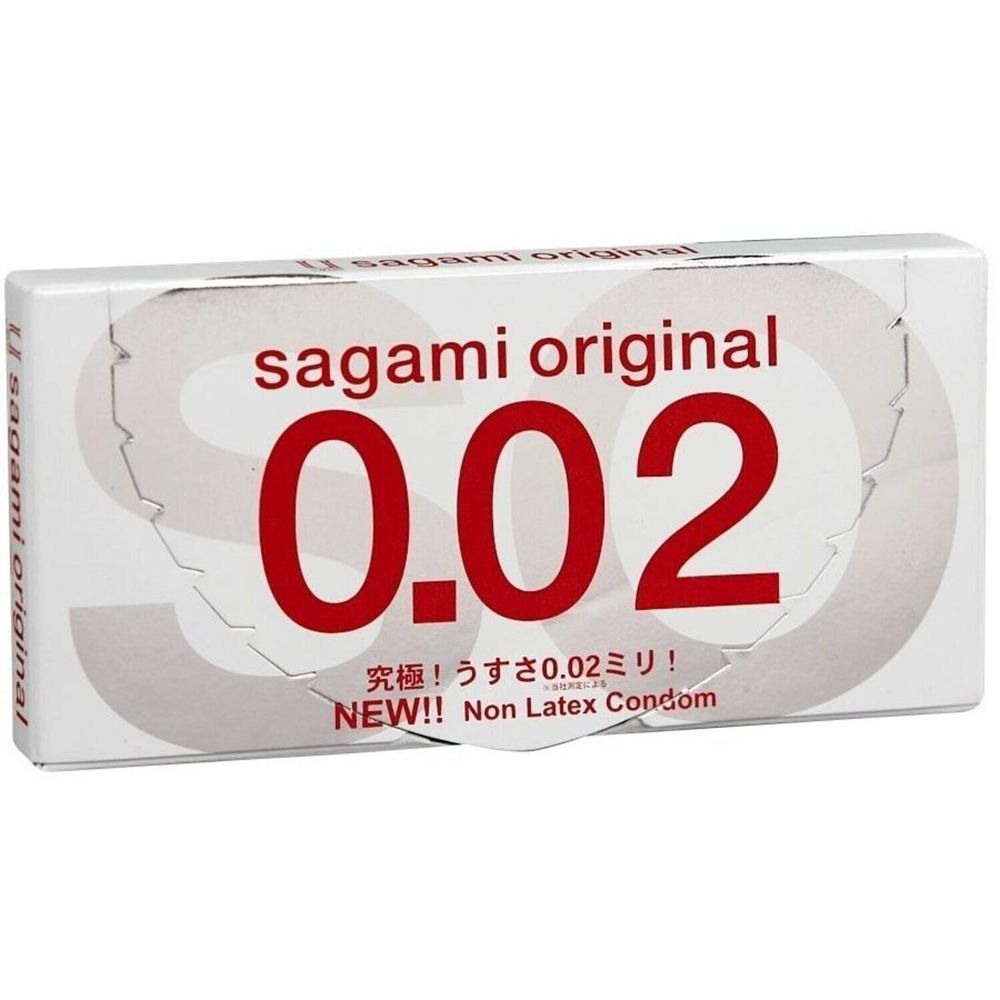 SAGAMI Original 002 Полиуретановые презервативы 0,02 мм 2шт