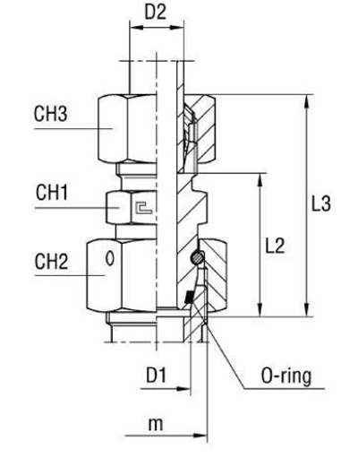 Соединение PNF DL15 36х2 (в сборе)