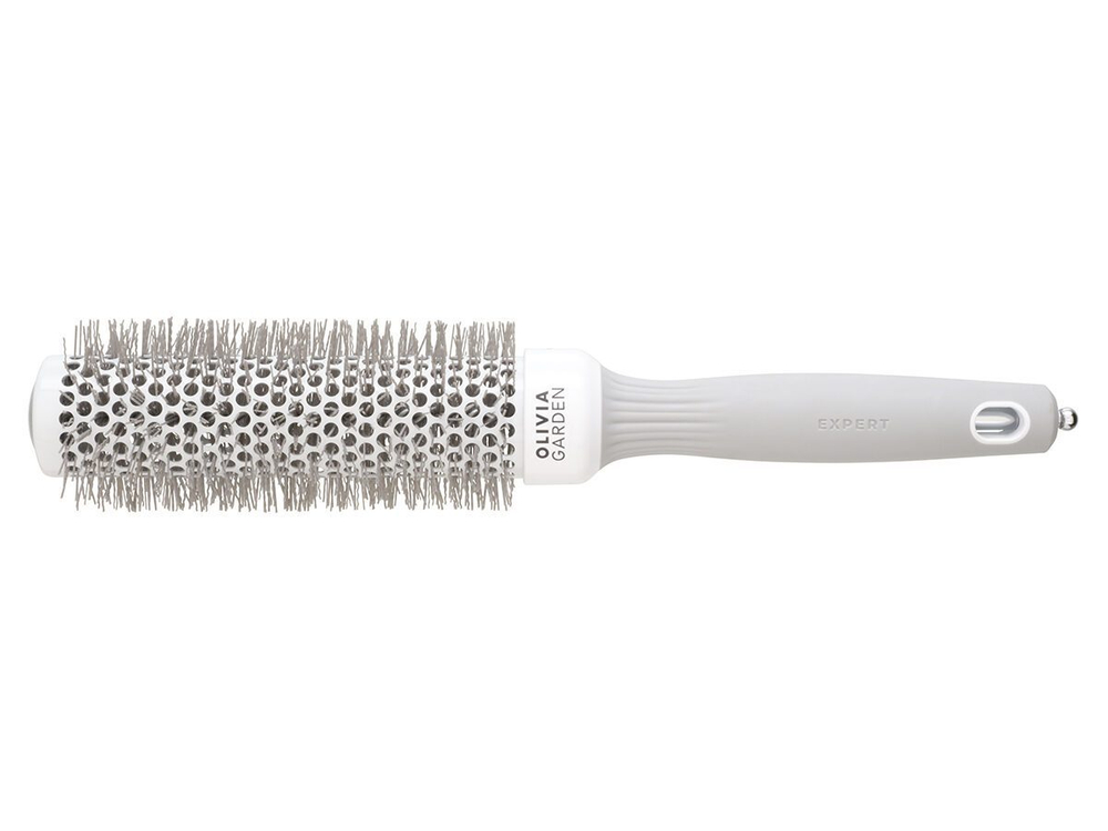 Термобрашинг Olivia Garden EXPERT BLOWOUT SPEED XL Wavy Bristles White&Grey 35мм