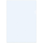 Папка-уголок А4 100мкм прозрачная бесцветная (спейс)