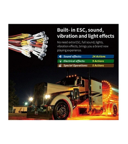 Система освещения ПРО G.T.Power со звуковым и вибрационным модулем для радиоуправляемых грузовиков