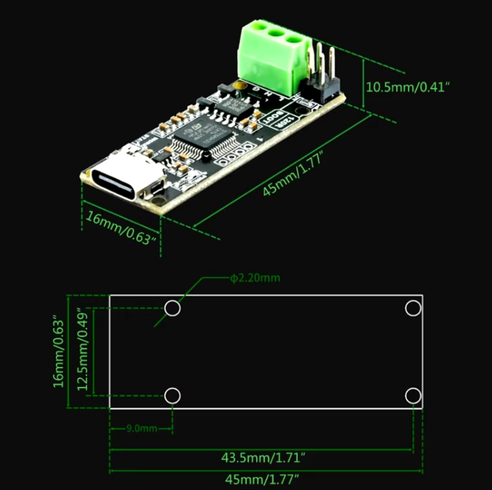 Адаптер трансивера MKS CANable V2.0