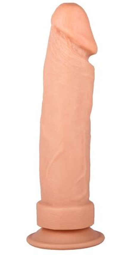 Фаллоимитатор без мошонки на присоске - 20,5 см.