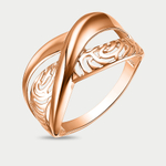 Кольцо женское из розового золота 585 пробы без вставки (арт. 70251300)
