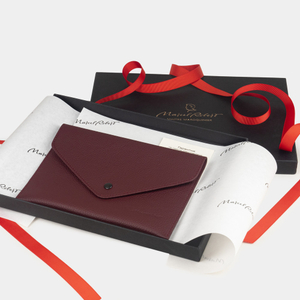 Конверт для хранения из кожи теленка, цвета шоколад