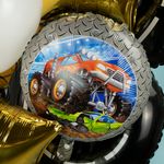 Шар (18''/46 см) Круг, Пикап Монстр-Трак, 1 шт.