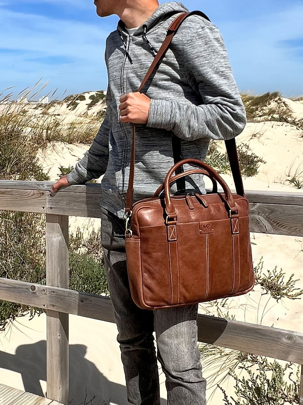 C240001 Camel - Сумка-портфель для ноутбука MP