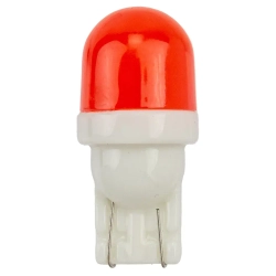 Лампочка светодиодная T10-1W Ceramic 12v красная KING T10-1W Ceramic R