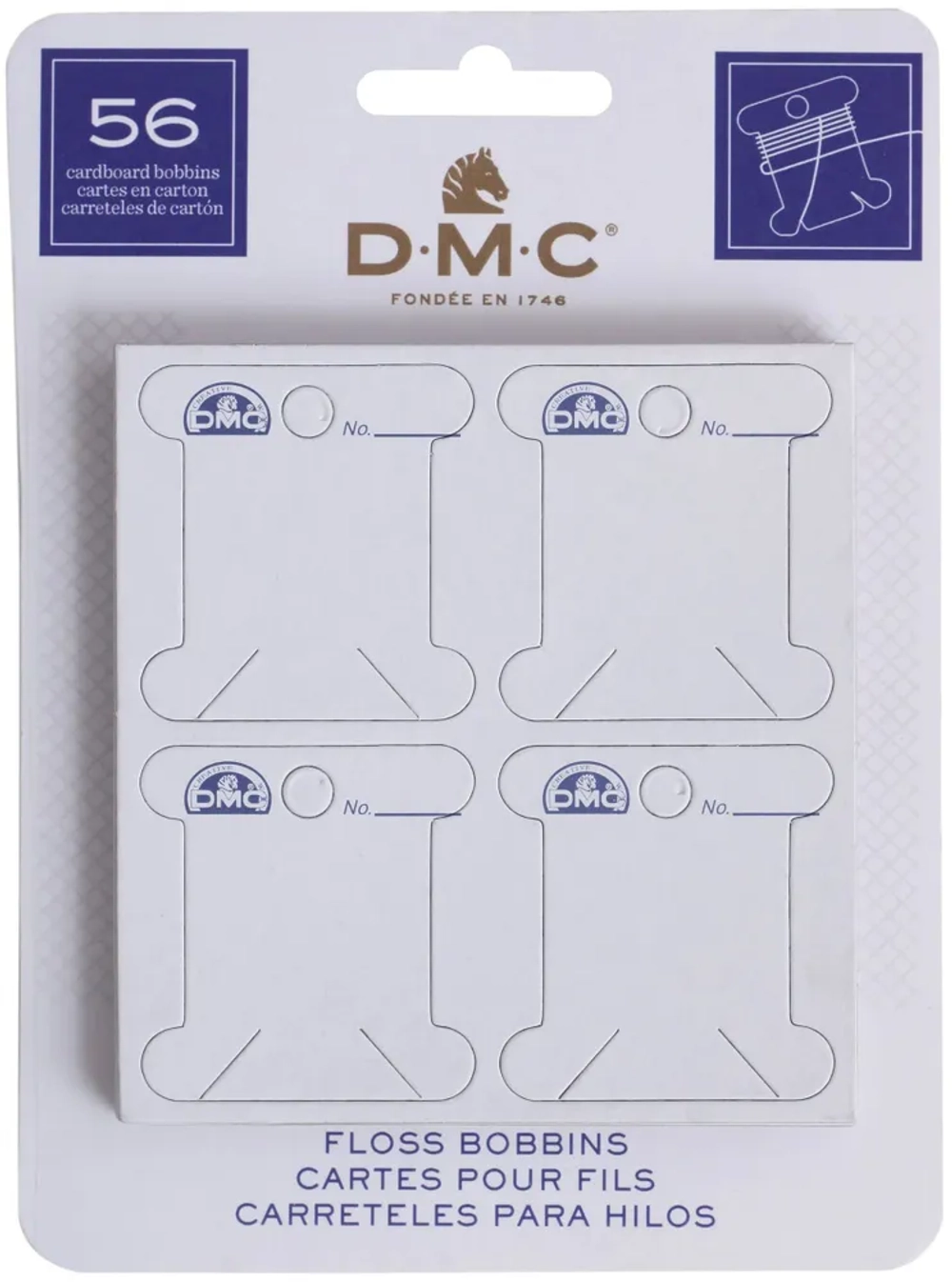 Бобины бумажные к мулине  6101/12 DMC