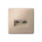 Розетка компьютерная 2-м ArtGallery RJ45 + RJ45 кат.5E механизм песочн. SE GAL001285