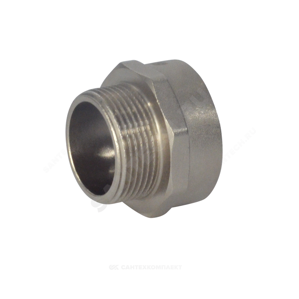 Переход латунь никель Ду 50х32 (1 1/4"х2") ВР/НР SantechSystems