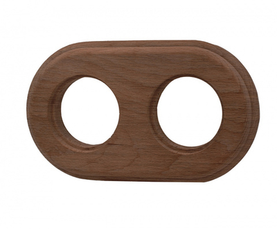 Рамка 2-местная R, дерево, цвет Старое дерево RF1-620-17