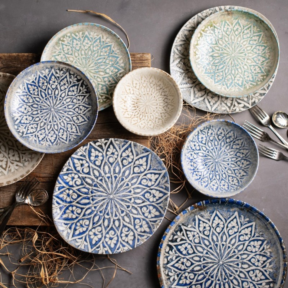 Granada Blue Pebble Тарелка 27см 1972 [6]