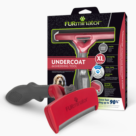 Дешеддер FURminator XL121 мм для гигантских собак с длинной шерстью красный