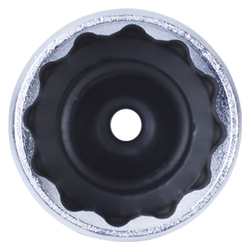 Головка свечная двенадцатигранная 1/2&quot;, 21 мм, резиновый фиксатор KING TONY 463021R