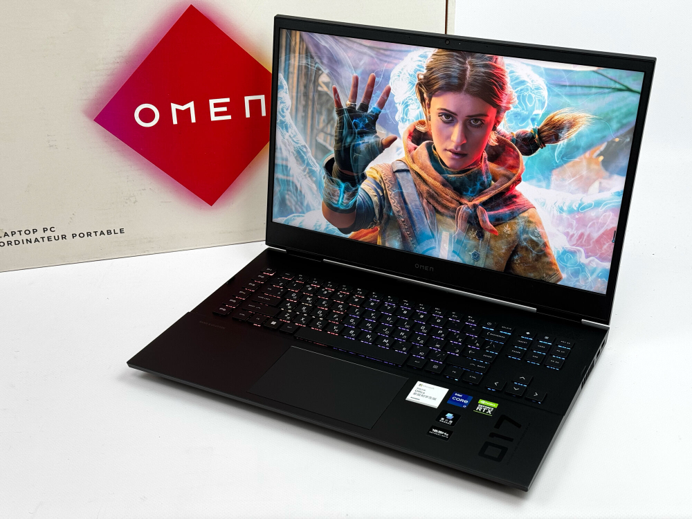 17.3" Игровой ноутбук HP Omen RTX 3080 Ti / Intel Core i7-12700H / 16GB / 1TB/ 2.5K / 165Hz / Win11 / RU-EN клавиатура