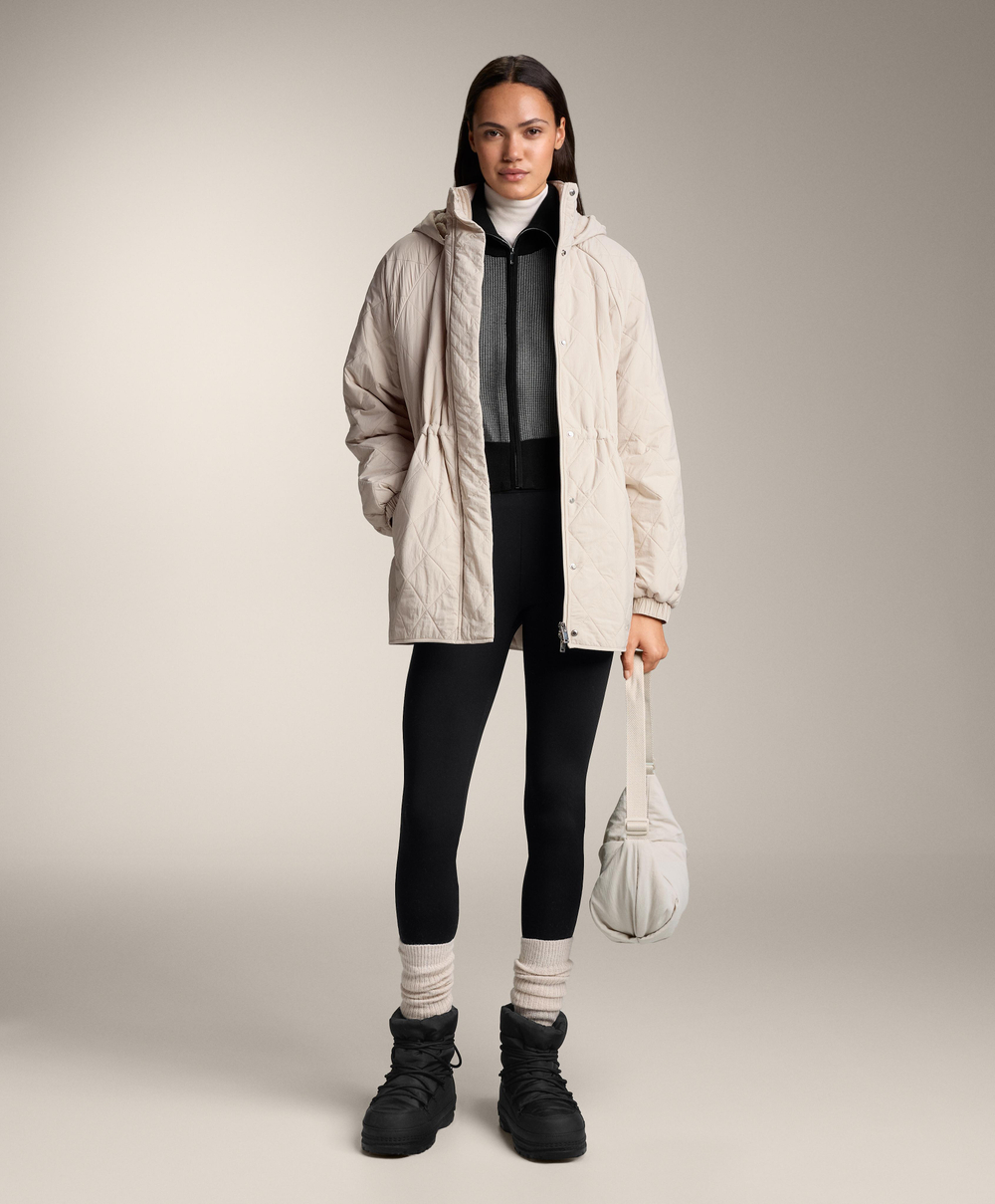 Oysho Длинная стеганая куртка FELLEX® с AEROGEL, норка