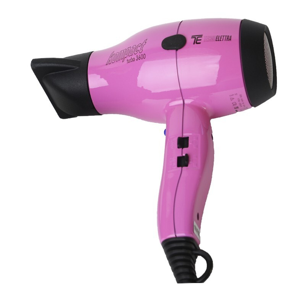Профессиональный фен для волос Техноэлектра Компакт Турбо 3600 розовый