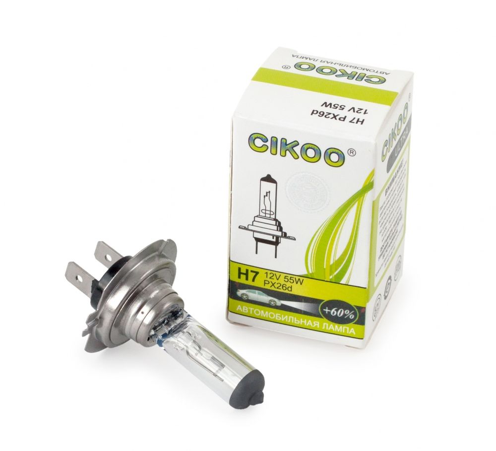 Лампа 12V CIKOO H7 +60% 55W