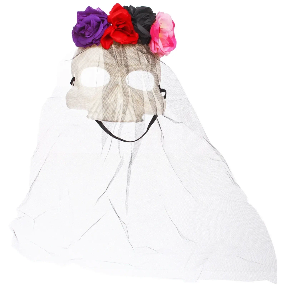 Маска карнавальная «Helloween - Цветочная печаль», микс