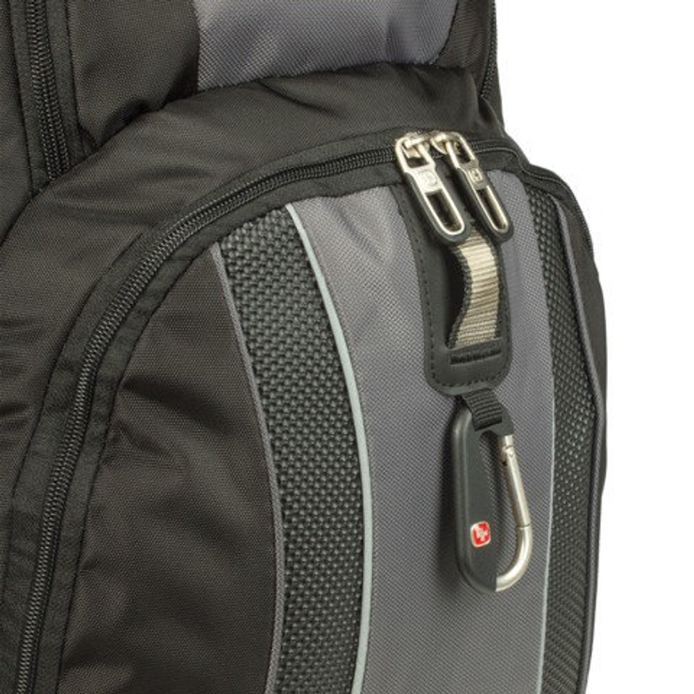 Рюкзак WENGER, универсальный, черно-серый, функция ScanSmart, 36 л, 34х23х47 см, 12704215