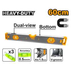 Уровень с магнитом усиленный 60 см