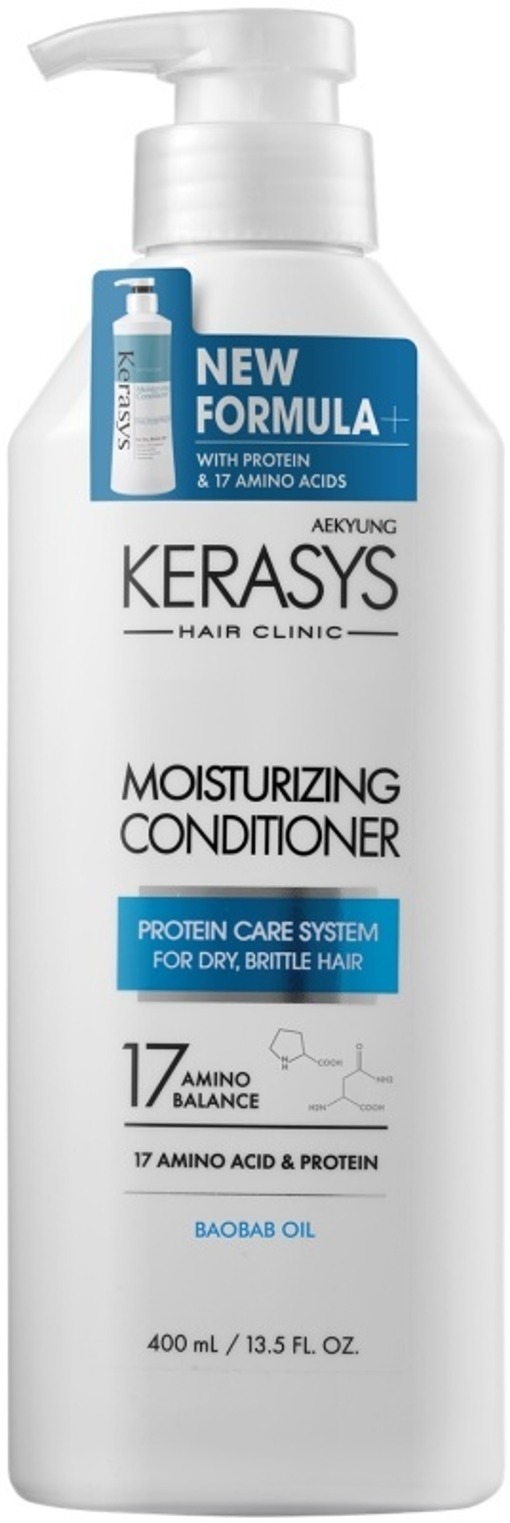 Кондиционер увлажняющий для сухих и ломких волос Kerasys Hair Clinic Moisturizing Conditioner, 400 мл