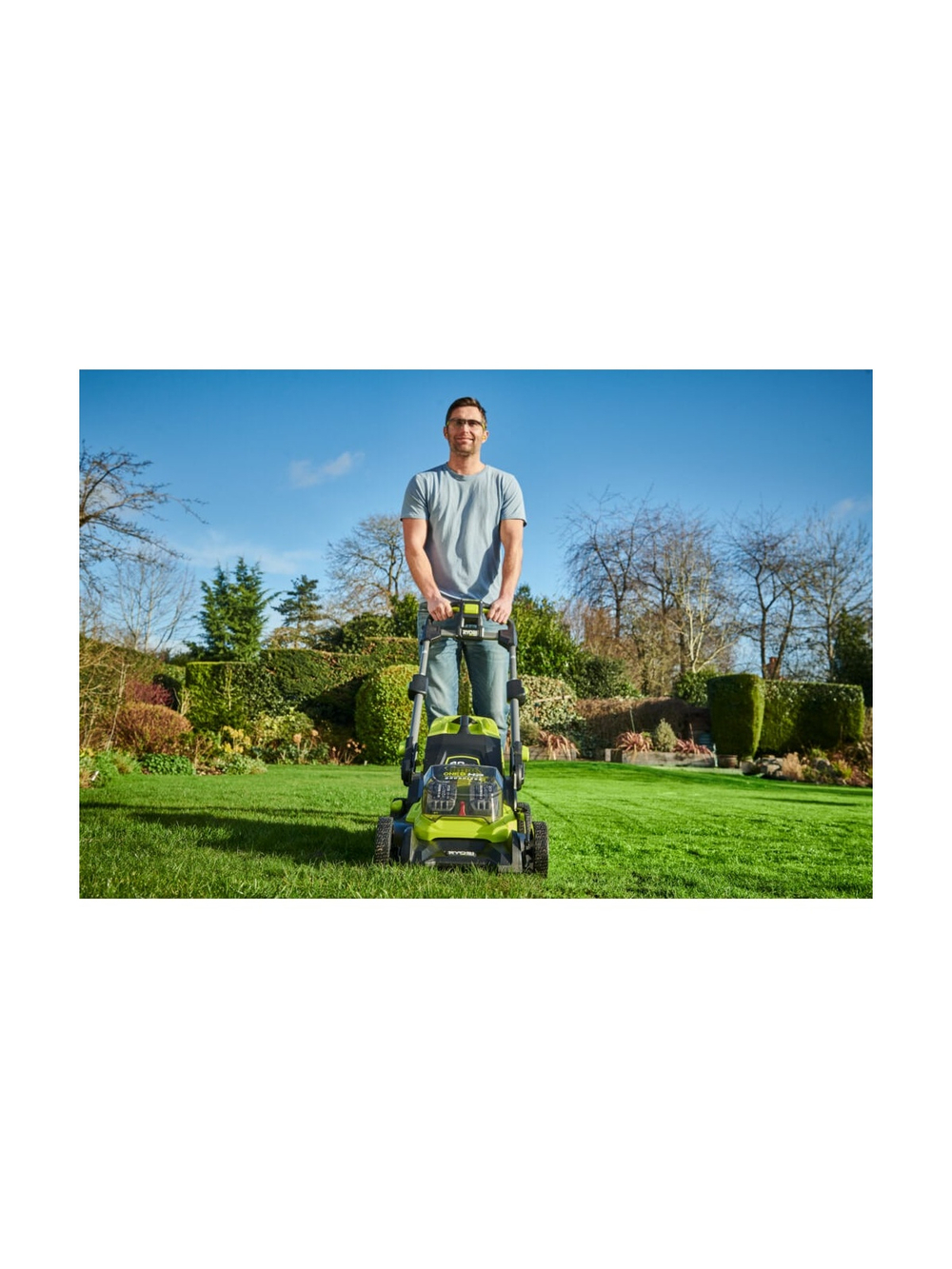 Бесщеточная газонокосилка Ryobi ONE+ RY18LMX40B-0 5133005479