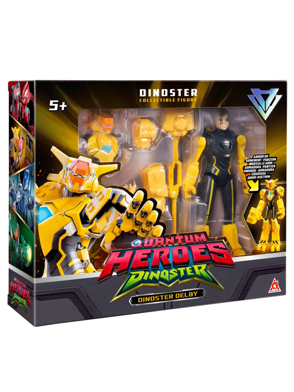 Диностер Делби в дино-костюме Трансформер 20 см 42135