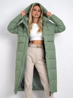 Куртка зимняя длинная с капюшоном пуховик