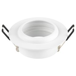 Светильник встраиваемый алюминиевый ЭРА KL109 WH под лампу MR16 GU5.3 белый матовый | Алюминиевые встраиваемые светильники